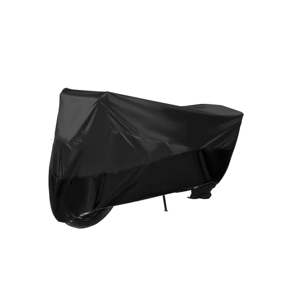 Motorrad Abdeckplane Motorrad Abdeckung Outdoor Protector Staubdicht Regen Abdeckungen Für Hon┐da Für NX 400 500 Für NX500 Für NX400 2024(Black,4XL for 250cm) von YULEGUDI