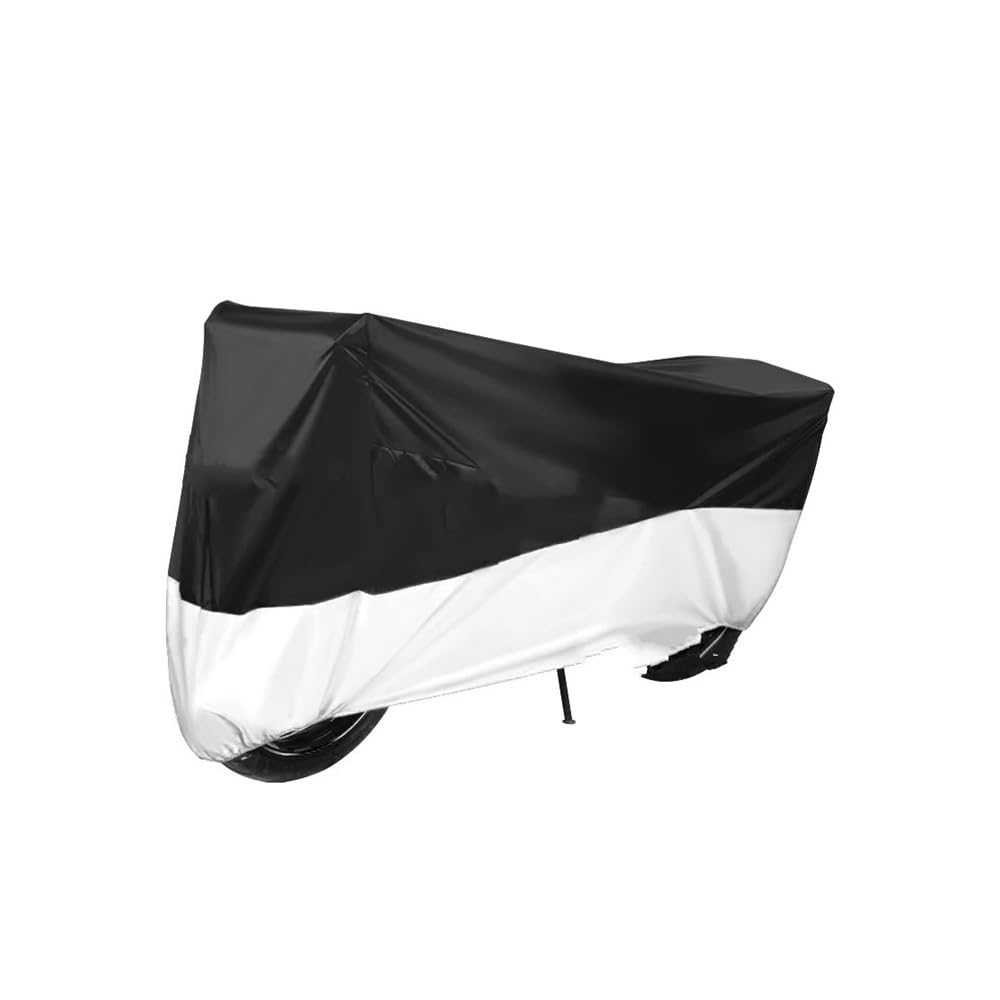 Motorrad Abdeckplane Motorrad Abdeckung Outdoor Protector Staubdicht Regen Abdeckungen Für Hon┐da Für NX 400 500 Für NX500 Für NX400 2024(Silver,4XL for 250cm) von YULEGUDI