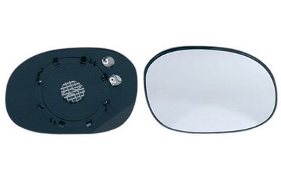 Yumax Spiegelglas+Haltefuß [Hersteller-Nr. 6432851] für Citroën, Peugeot von YUMAX