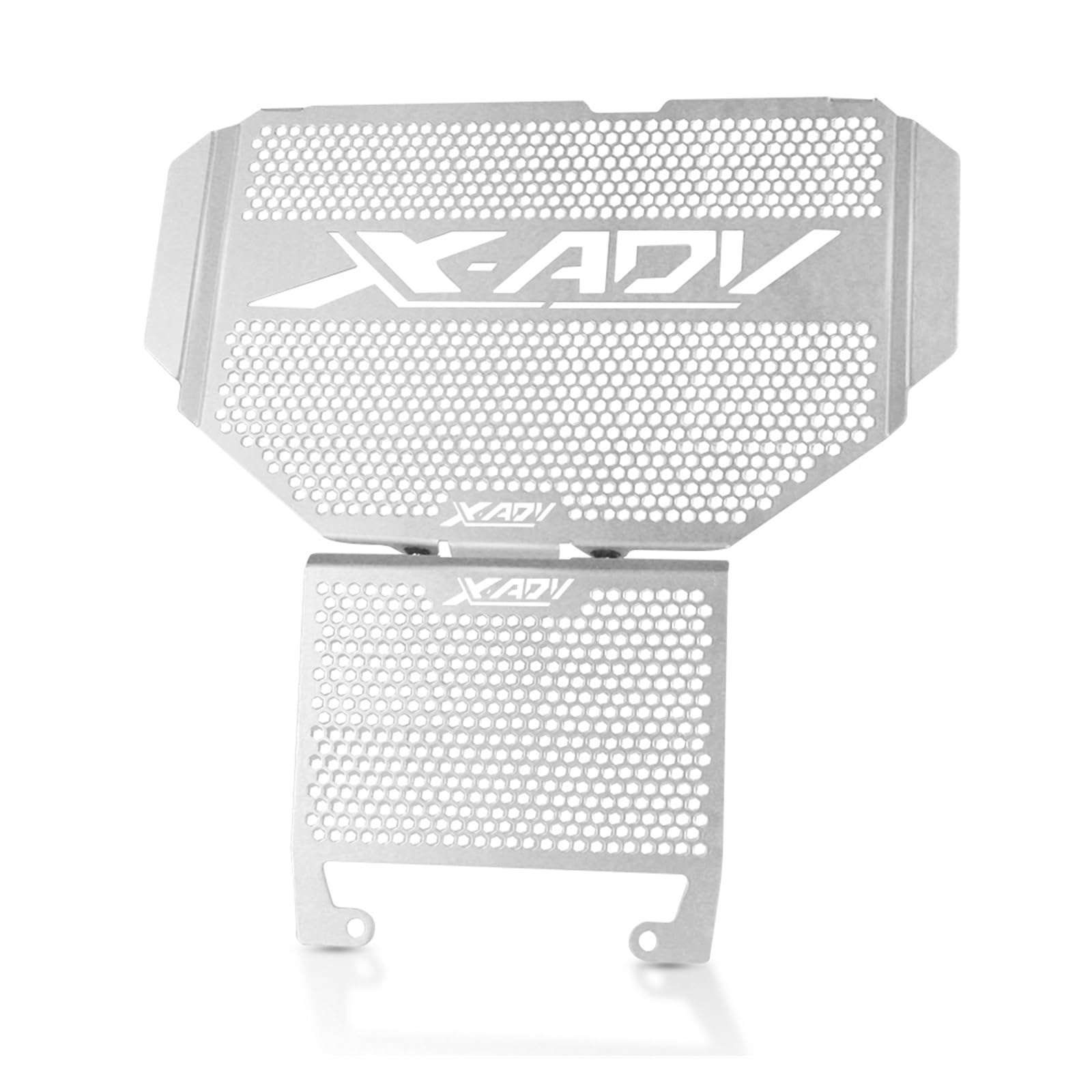 YUNDVLT Kühler Grills chutz 2023 Motorrad-Kühlergrillschutz-Abdeckungsschutz Compatible with Hon Da XADV 750 X-ADV 750 XADV750 X ADV 750 2017–2022(Silver) von YUNDVLT