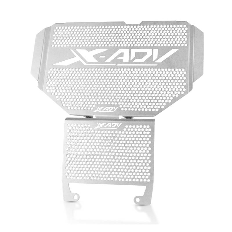 YUNDVLT Kühler Grills chutz 2023 Motorrad-Kühlergrillschutz-Abdeckungsschutz Compatible with Hon Da XADV 750 X-ADV 750 XADV750 X ADV 750 2017–2022(Silver) von YUNDVLT