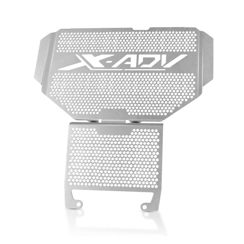 YUNDVLT Kühler Grills chutz 2023 Motorrad-Kühlergrillschutz-Abdeckungsschutz Compatible with Hon Da XADV 750 X-ADV 750 XADV750 X ADV 750 2017–2022(Silver2) von YUNDVLT