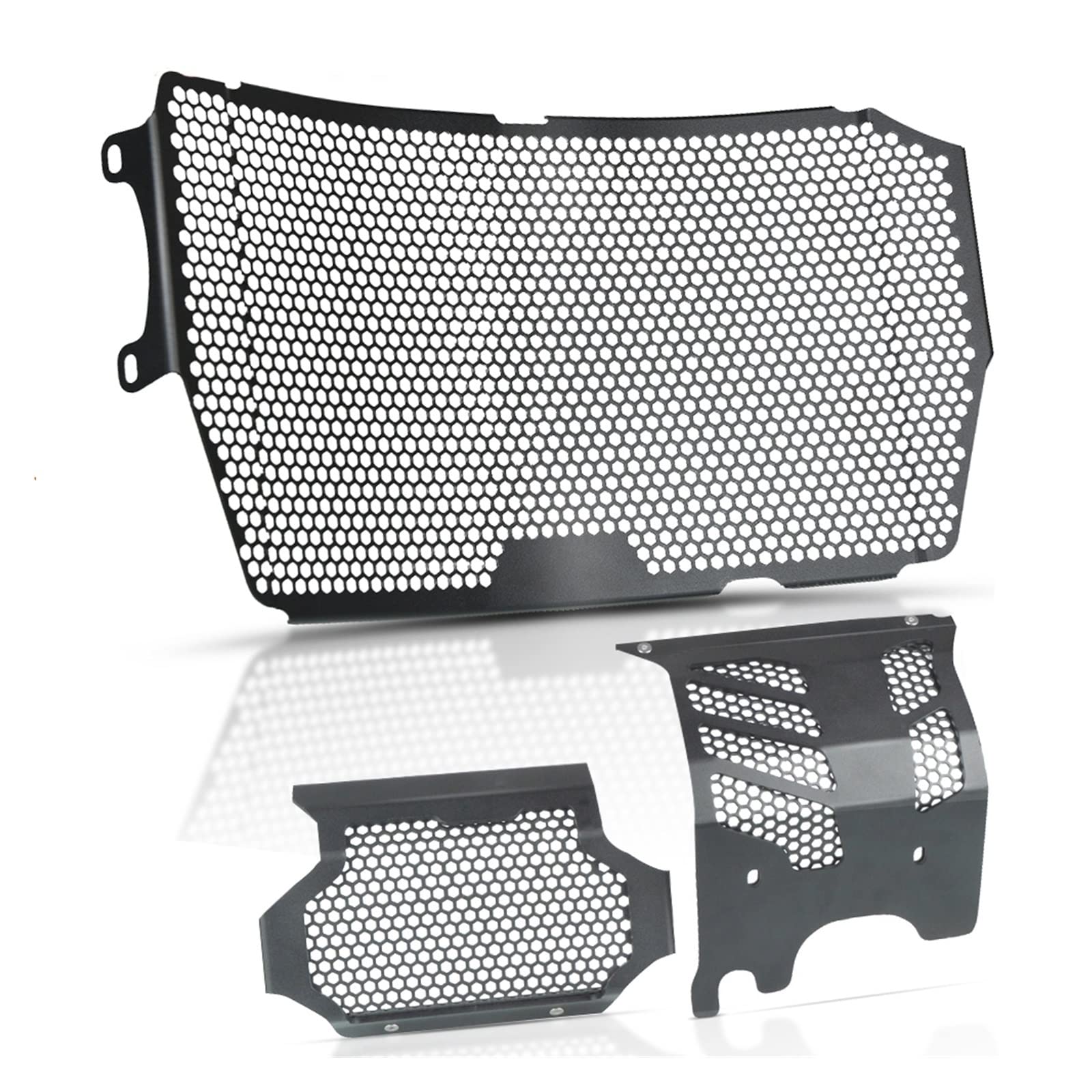 YUNDVLT Kühler Grills chutz Motorrad Ölkühler Schutz Grill Motor Kühler Schutzfolie Grille Abdeckung Replacement for Du Cati Hypermotard 950 RVE 2020 2021 SP 2019(Black1) von YUNDVLT