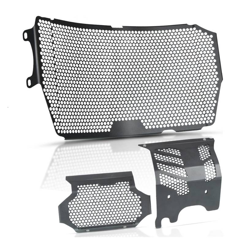 YUNDVLT Kühler Grills chutz Motorrad Ölkühler Schutz Grill Motor Kühler Schutzfolie Grille Abdeckung Replacement for Du Cati Hypermotard 950 RVE 2020 2021 SP 2019(Black1) von YUNDVLT