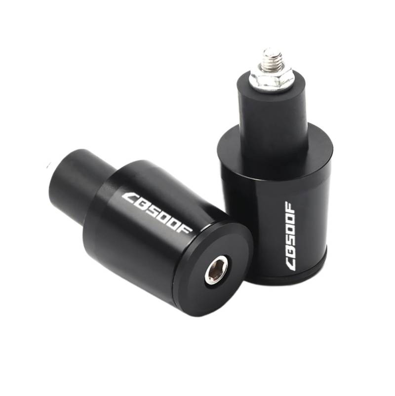 YUNDVLT Lenkerenden Sind Compatible with Hon Da CB500F CBR500F 2013 2014 2015 Motorrad Zubehör CNC Lenkergriff Endstecker Lenkerendkappe(Nero) von YUNDVLT