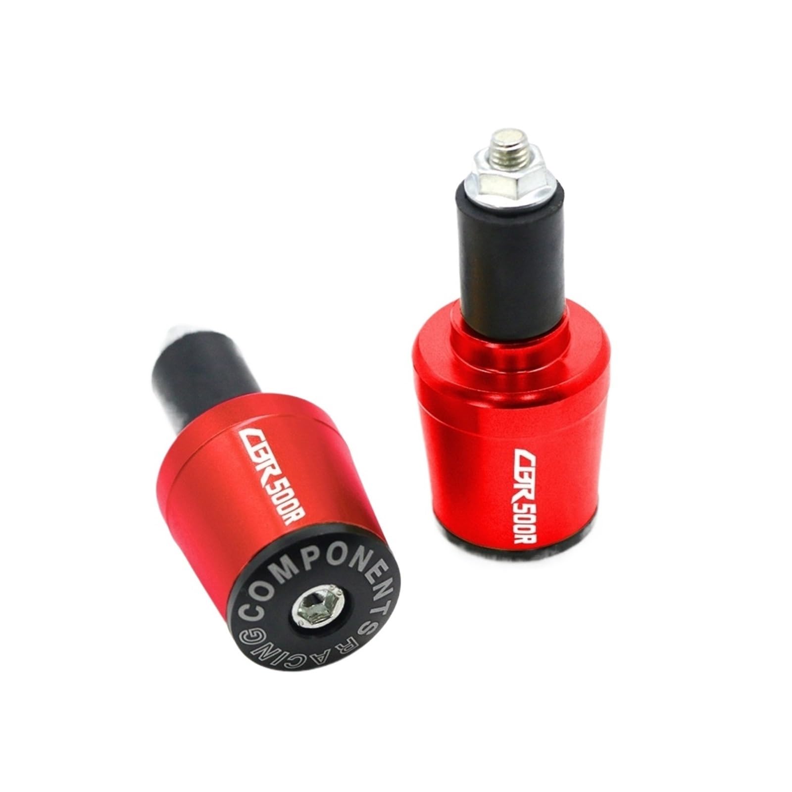YUNDVLT Lenkerenden Sind Compatible with Hon Da CBR500R CBR 500R CB500F CB500F CB500X Motorradzubehör Lenkergriffe Lenkergriff Endkappenstecker(Rosso) von YUNDVLT