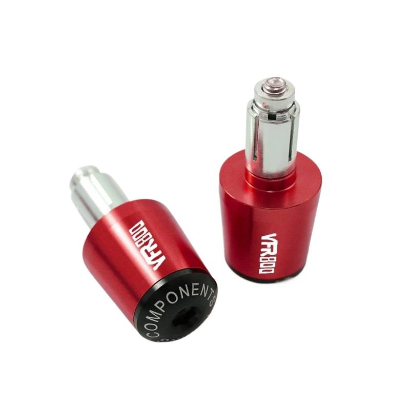 YUNDVLT Lenkerenden Sind Compatible with Hon Da VFR800 VFR 800 VFR800F 2002-2020 2019 Motorradzubehör Lenker Lenkergriffe Kappenendstopfen(Rosso) von YUNDVLT