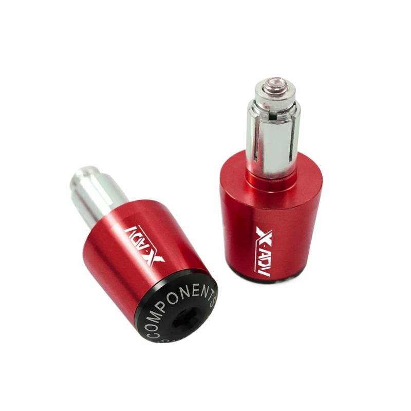 YUNDVLT Lenkerenden Sind Compatible with Hon Da XADV X-ADV 750 XADV750 Motorradzubehör Lenkergriffe Lenkerdeckel Endstopfen(Rosso) von YUNDVLT