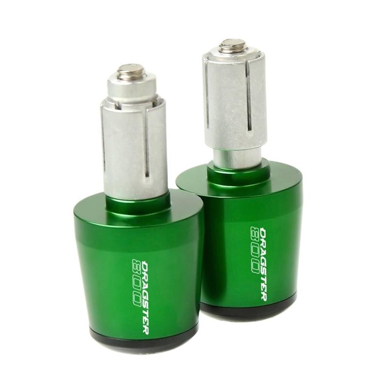 YUNDVLT Lenkerenden Sind Lenkergriffe Endstopfen Motorräder Lenkergetriebe Ausbalancierter Stecker Compatible with M V AGU STA Dragster 800RR 800/RR 800 RR 2014-2017(Green) von YUNDVLT