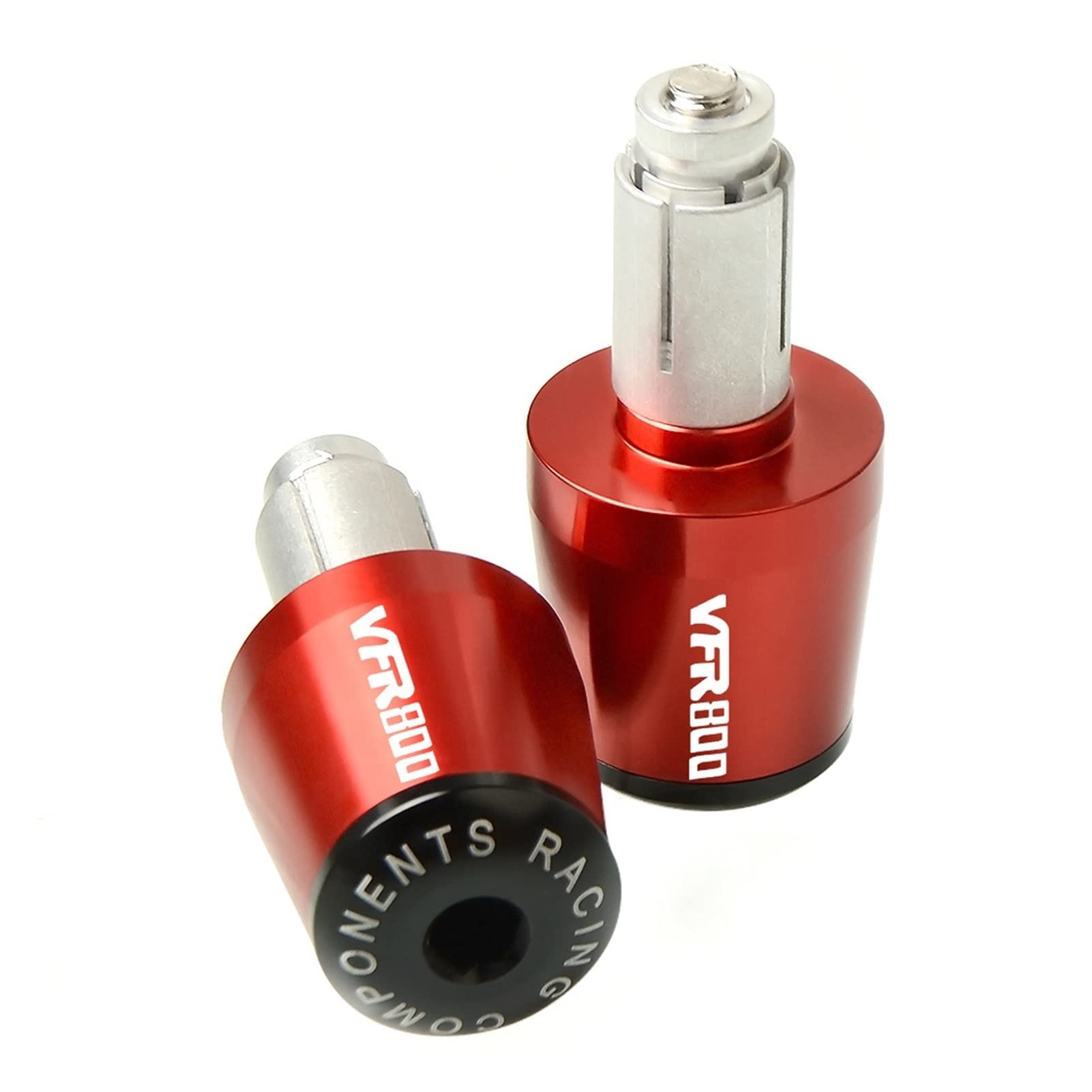 YUNDVLT Lenkerenden Sind Motorrad CNC 22mm Lenkergriffe Bar Ends Cap Slider Fiche En Compatible with HON DA VFR800 VFR 800 VFR800F 2002-2017 2010 2011(Rosso) von YUNDVLT
