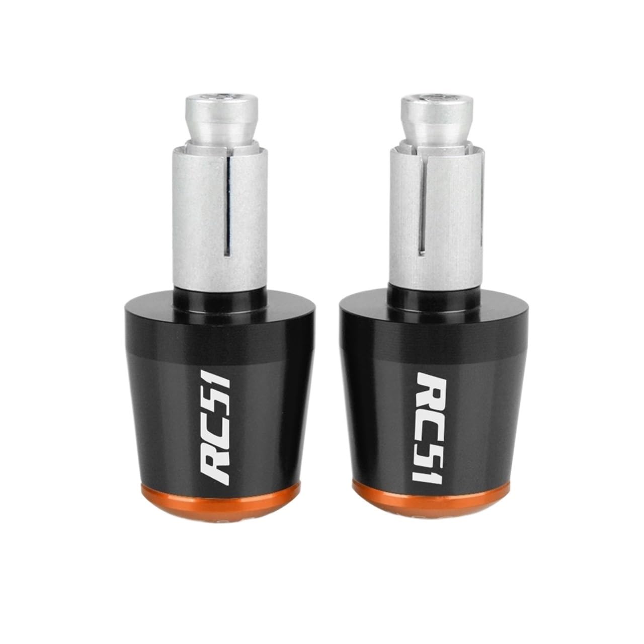 YUNDVLT Lenkerenden Sind Motorradzubehör Lenkergriffe Lenkerendkappe Compatible with Hon Da RC51 RC 51 RC-51 2000 2001 2002 2003-2006(Orange) von YUNDVLT