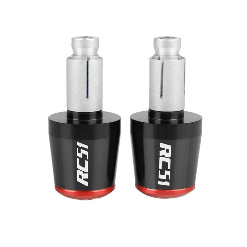 YUNDVLT Lenkerenden Sind Motorradzubehör Lenkergriffe Lenkerendkappe Compatible with Hon Da RC51 RC 51 RC-51 2000 2001 2002 2003-2006(Rosso) von YUNDVLT
