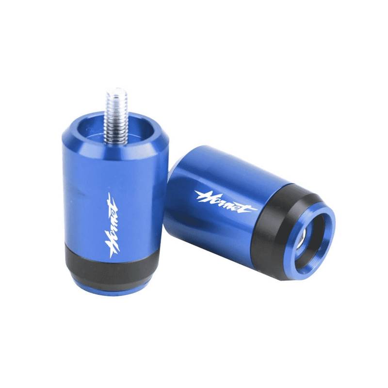 YUNDVLT Lenkerenden Sind Motorradzubehör Lenkergriffe Lenkerkappe Endstopfen Compatible with Hon Da CB600F CB599 600 CB1000R Hornet CB 200 900 400(Blu) von YUNDVLT