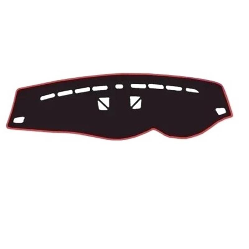 Auto Dash Mat Abdeckung Für 3 Serie Für E90 Für E91 Für E92 Für E93 Für Wagon 2006-2011 Auto Auto Dashboard Abdeckung Teppich Sonnenschutz(RHD Red with NAV) von YUNLL