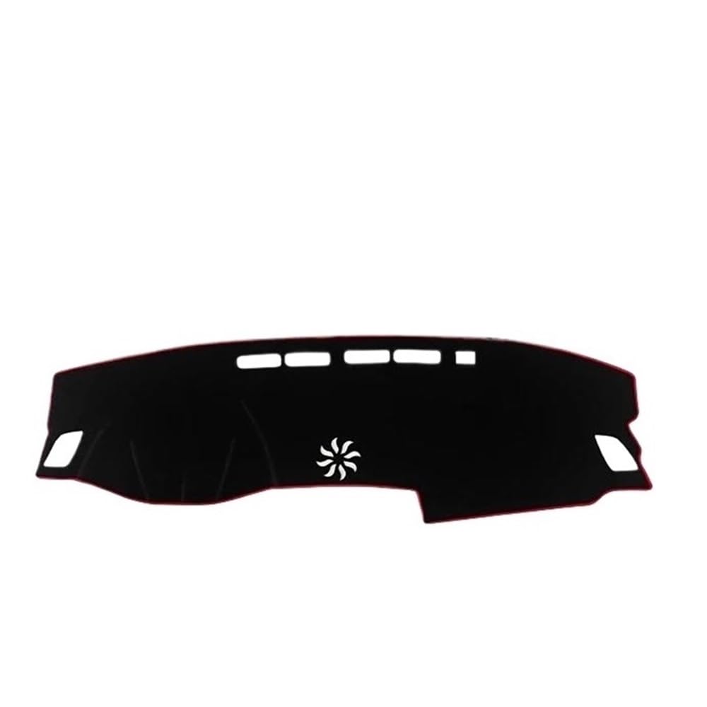 Auto Dash Mat Abdeckung Für Accord 10th Gen 2018 2019 2020 2021 2022 Auto Dashboard Abdeckung Matte Sonnenschutz Pad Instrument Panel Teppiche Fall(A LHD Red Side) von YUNLL