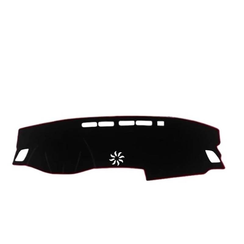 Auto Dash Mat Abdeckung Für Accord 10th Gen 2018 2019 2020 2021 2022 Auto Dashboard Abdeckung Matte Sonnenschutz Pad Instrument Panel Teppiche Fall(A LHD Red Side) von YUNLL