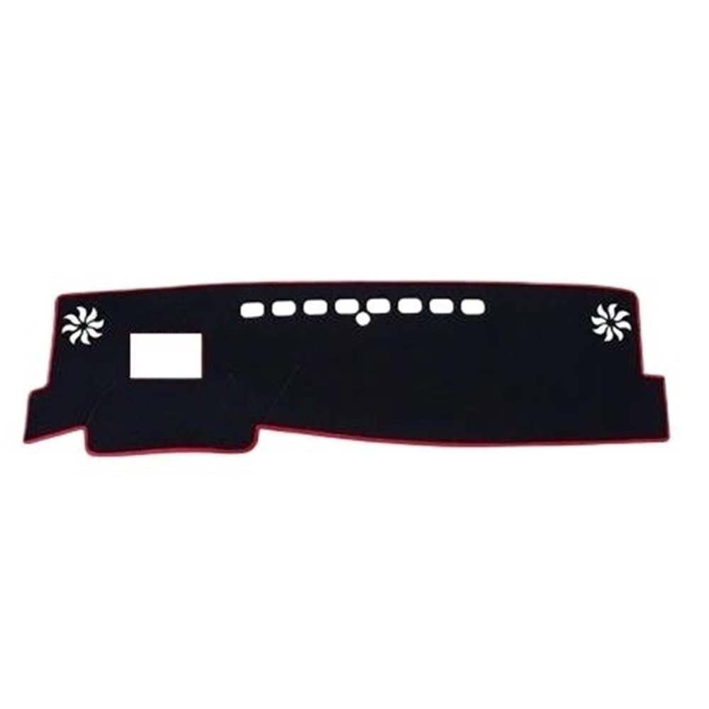 Auto Dash Mat Abdeckung Für Camry 8th Für XV70 2018 2019 Auto Auto Innen Dashboard Abdeckung Pad Teppich Dash Matte Dash Bord Matte Pad Kissen(LHD,Red) von YUNLL