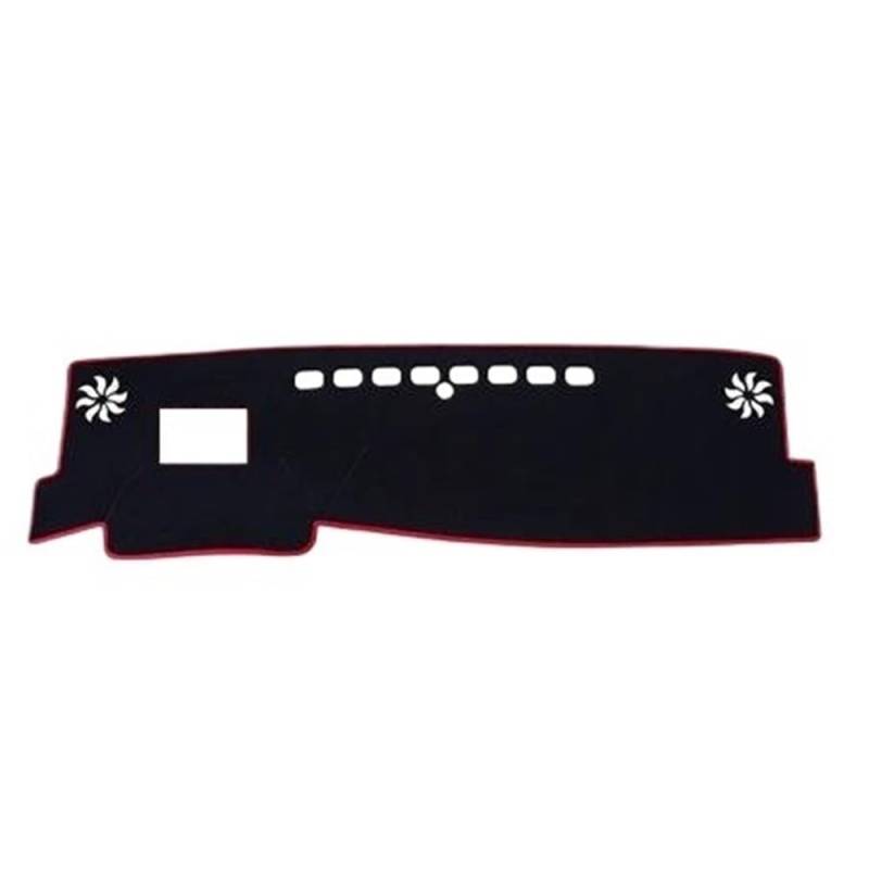 Auto Dash Mat Abdeckung Für Camry 8th Für XV70 2018 2019 Auto Auto Innen Dashboard Abdeckung Pad Teppich Dash Matte Dash Bord Matte Pad Kissen(LHD,Red) von YUNLL