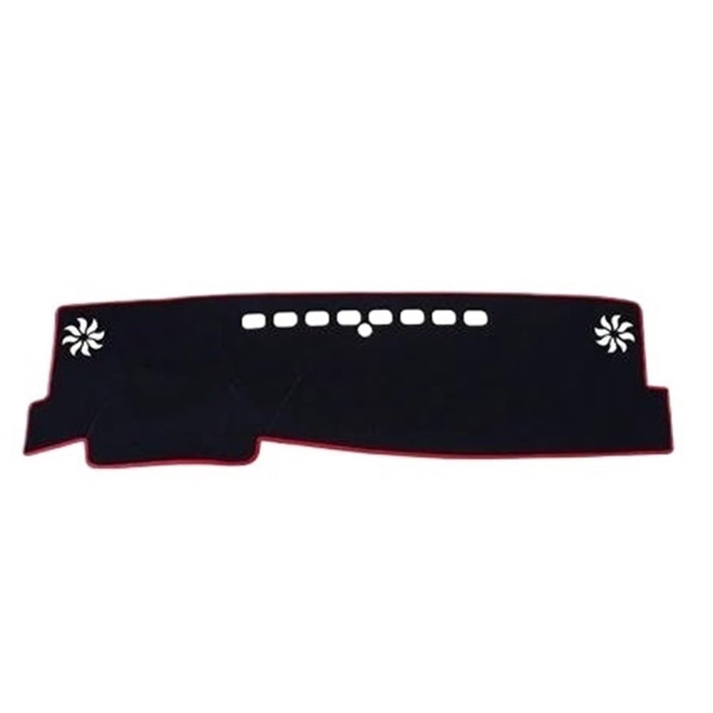 Auto Dash Mat Abdeckung Für Camry 8th Für XV70 2018 2019 Auto Auto Innen Dashboard Abdeckung Pad Teppich Dash Matte Dash Bord Matte Pad Kissen(LHD1,Red) von YUNLL