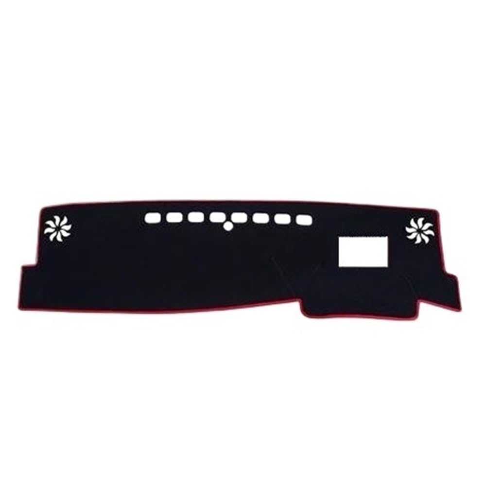 Auto Dash Mat Abdeckung Für Camry 8th Für XV70 2018 2019 Auto Auto Innen Dashboard Abdeckung Pad Teppich Dash Matte Dash Bord Matte Pad Kissen(RHD,Red) von YUNLL