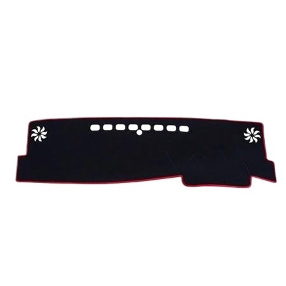 Auto Dash Mat Abdeckung Für Camry 8th Für XV70 2018 2019 Auto Auto Innen Dashboard Abdeckung Pad Teppich Dash Matte Dash Bord Matte Pad Kissen(RHD1,Red) von YUNLL