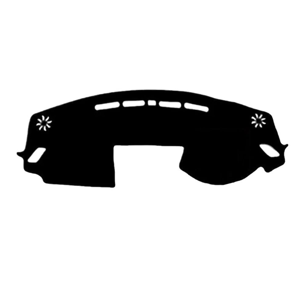 Auto Dash Mat Abdeckung Für Eclipse Für Cross 2018-2021 Auto Innere Dashboard Abdeckung Schutz Dash Matte Teppich Sonnenschutz Pad Kissen(Black RHD No HUD) von YUNLL