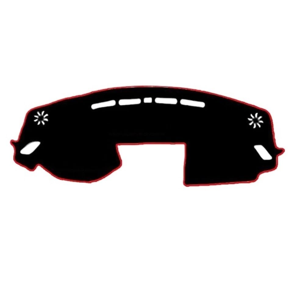 Auto Dash Mat Abdeckung Für Eclipse Für Cross 2018-2021 Auto Innere Dashboard Abdeckung Schutz Dash Matte Teppich Sonnenschutz Pad Kissen(Red LHD No HUD) von YUNLL