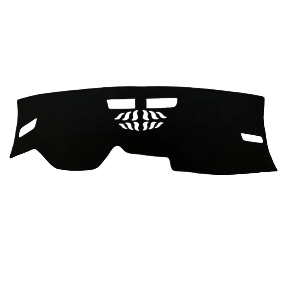 Auto Dash Mat Abdeckung Für Golf 8 Für MK8 2020 2021 2022 Auto Dashboard Abdeckung Sonnenschutz Pad Instrument Panel Teppiche Matte Zubehör(Front Black side) von YUNLL