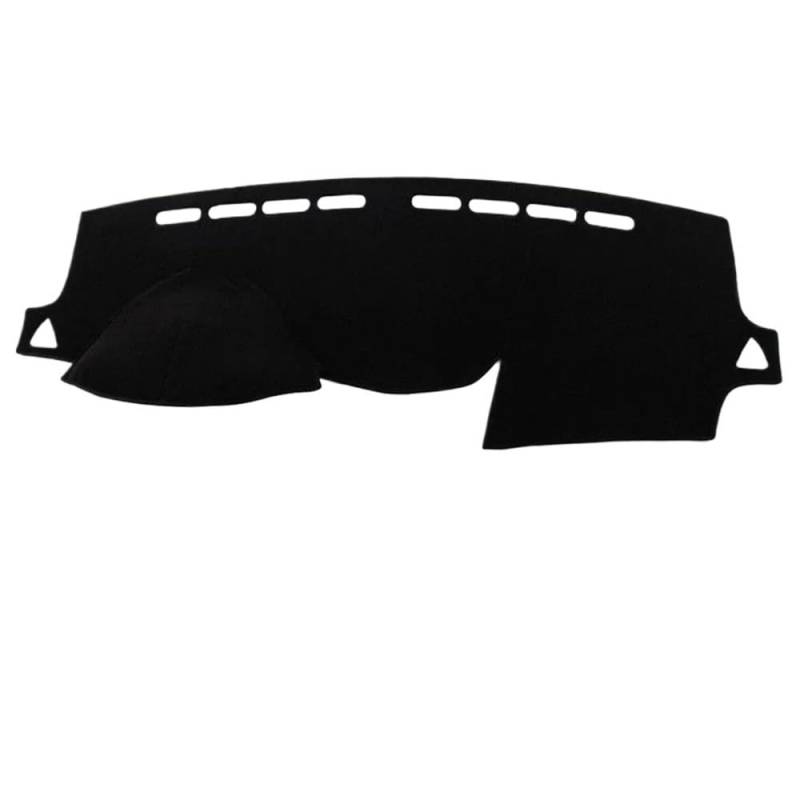 Auto Dash Mat Abdeckung Für Hyundai Für Accent RB 2011 2012 2013 2014-2017 Auto Dashboard Abdeckung Matte Sonnenschirm Teppich Zubehör(Left Hand Drive,Black) von YUNLL