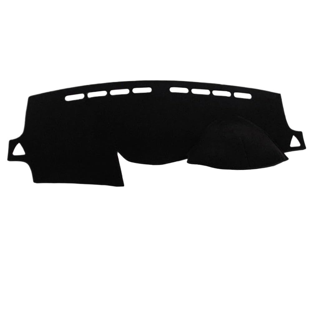 Auto Dash Mat Abdeckung Für Hyundai Für Accent RB 2011 2012 2013 2014-2017 Auto Dashboard Abdeckung Matte Sonnenschirm Teppich Zubehör(Right Hand Drive,Black) von YUNLL