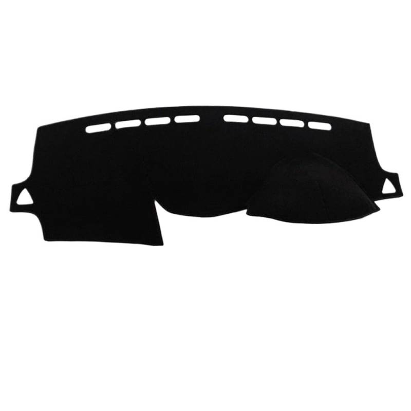 Auto Dash Mat Abdeckung Für Hyundai Für Accent RB 2011 2012 2013 2014-2017 Auto Dashboard Abdeckung Matte Sonnenschirm Teppich Zubehör(Right Hand Drive,Black) von YUNLL