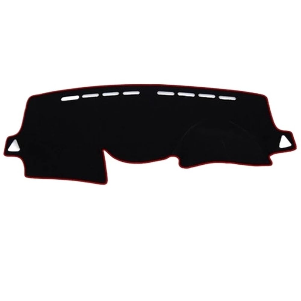 Auto Dash Mat Abdeckung Für Hyundai Für Accent RB 2011 2012 2013 2014-2017 Auto Dashboard Abdeckung Matte Sonnenschirm Teppich Zubehör(Right Hand Drive,Red) von YUNLL
