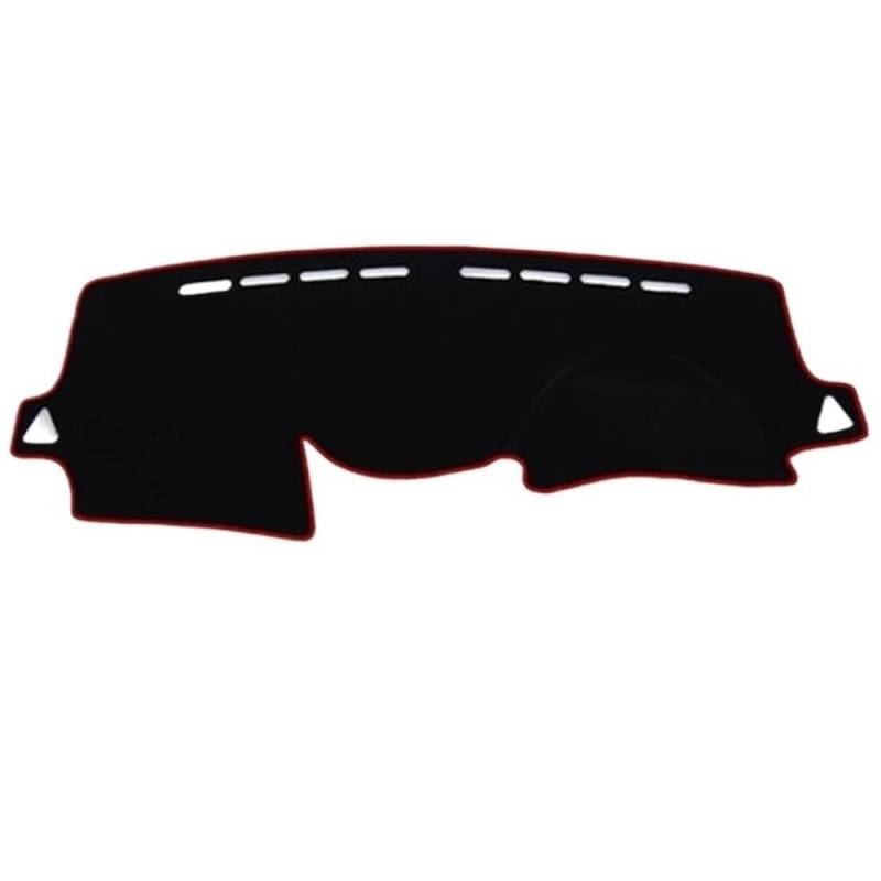 Auto Dash Mat Abdeckung Für Hyundai Für Accent RB 2011 2012 2013 2014-2017 Auto Dashboard Abdeckung Matte Sonnenschirm Teppich Zubehör(Right Hand Drive,Red) von YUNLL