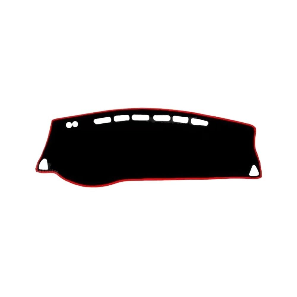 Auto Dash Mat Abdeckung Für KICKS 2016-2020 Auto Dashboard Abdeckung Matte Sonnenschutz Pad Vermeiden Licht Matte Instrument Teppich Schutz Zubehör(LHD Red Side) von YUNLL