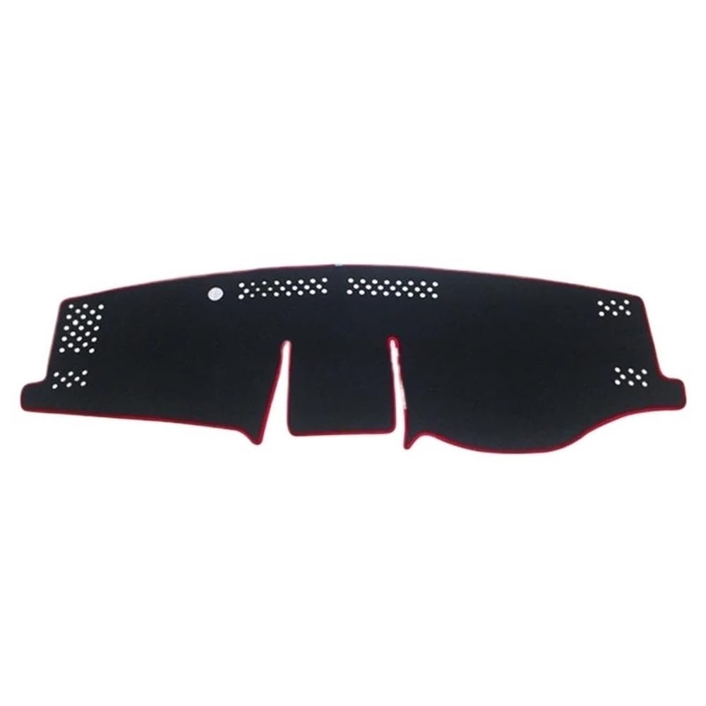 Auto Dash Mat Abdeckung Für RAV4 Für XA50 2019 2020 2021 2022 2023 Anti-Slip Matte Dashboard Abdeckung Pad Sonnenschirm Auto Zubehör(Red Side RHD) von YUNLL