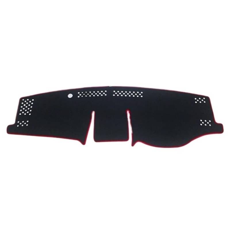 Auto Dash Mat Abdeckung Für RAV4 Für XA50 2019 2020 2021 2022 2023 Anti-Slip Matte Dashboard Abdeckung Pad Sonnenschirm Auto Zubehör(Red Side RHD) von YUNLL