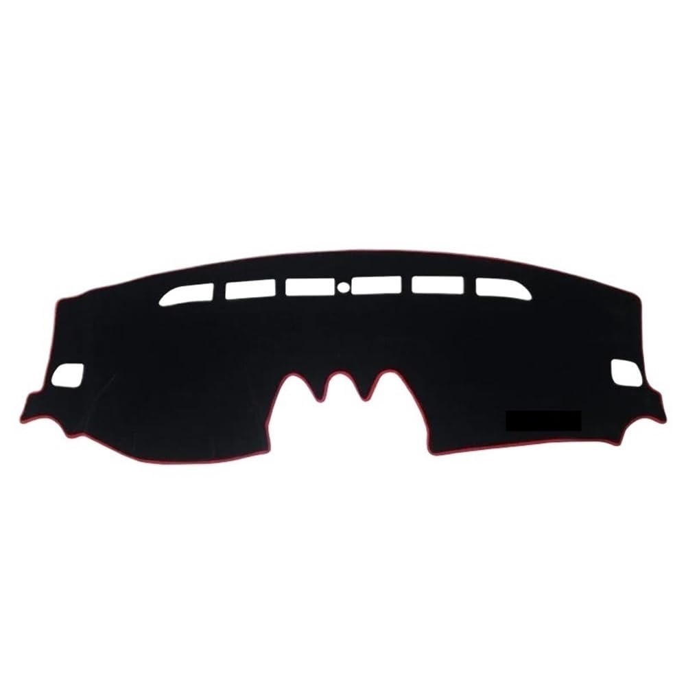 Auto Dash Mat Abdeckung Für Suzuki Für Vitara LY 2015-2022 Auto Dashboard Abdeckung Matte Sonnenschutz Pad Instrume Panel Teppiche Zubehör(A LHD Red Side) von YUNLL
