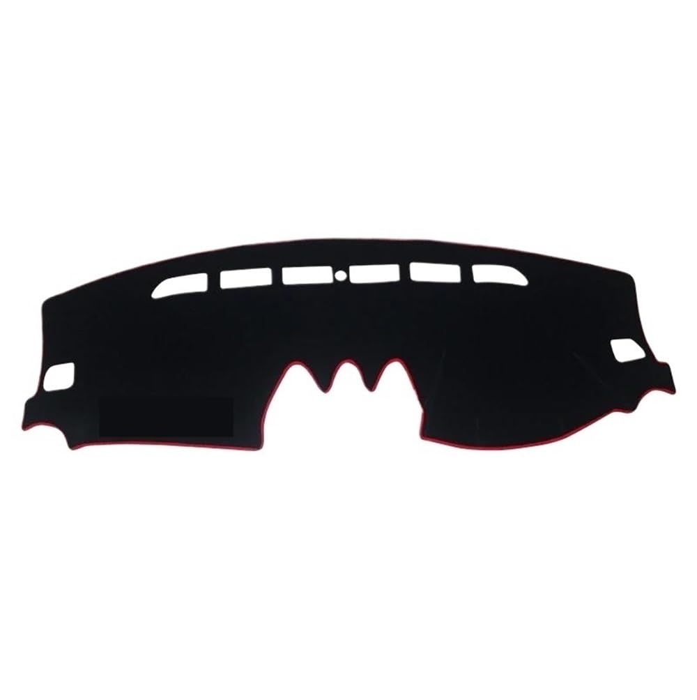 Auto Dash Mat Abdeckung Für Suzuki Für Vitara LY 2015-2022 Auto Dashboard Abdeckung Matte Sonnenschutz Pad Instrume Panel Teppiche Zubehör(A RHD Red Side) von YUNLL