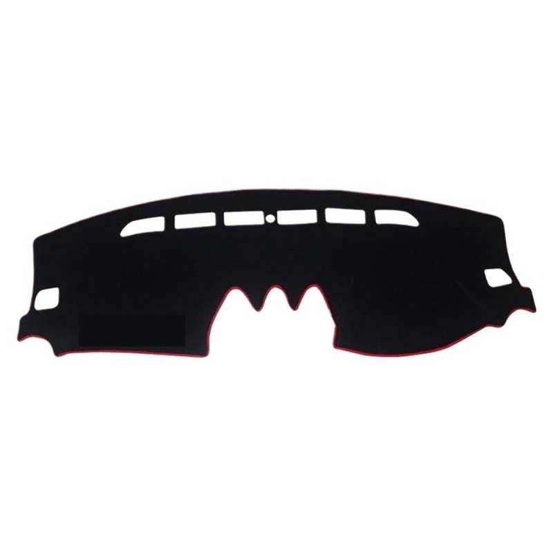 Auto Dash Mat Abdeckung Für Suzuki Für Vitara LY 2015-2022 Auto Dashboard Abdeckung Matte Sonnenschutz Pad Instrume Panel Teppiche Zubehör(A RHD Red Side) von YUNLL