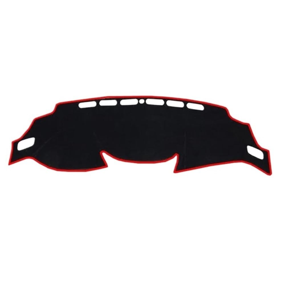 Auto Dash Mat Abdeckung Für Xtrail Für X-Trail Für Rogue Für T32 2014-2020 Dashboard Abdeckung Matte Pad Dash Sonnenschutzdach Teppich(Left Hand Drive,Red) von YUNLL