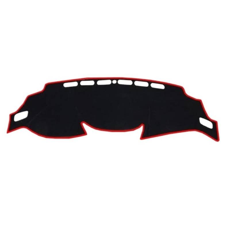 Auto Dash Mat Abdeckung Für Xtrail Für X-Trail Für Rogue Für T32 2014-2020 Dashboard Abdeckung Matte Pad Dash Sonnenschutzdach Teppich(Left Hand Drive,Red) von YUNLL