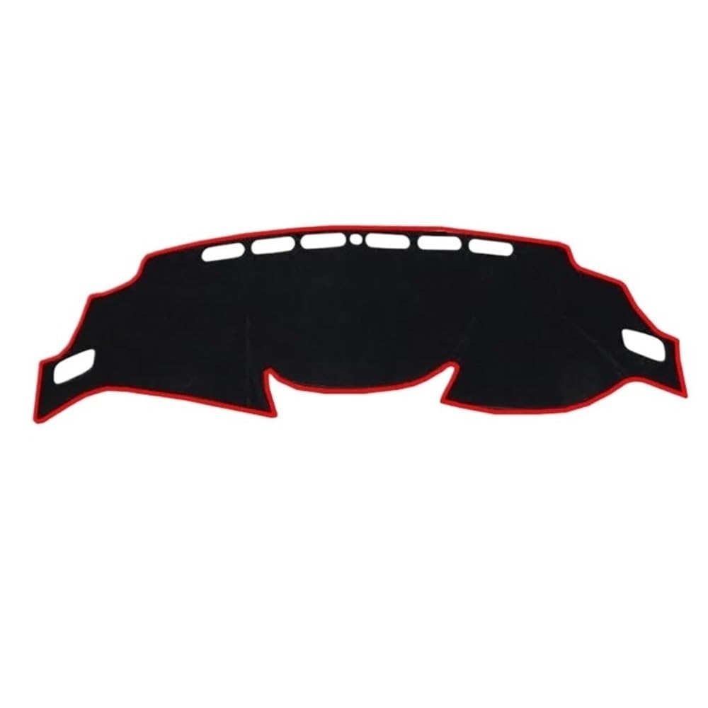 Auto Dash Mat Abdeckung Für Xtrail Für X-Trail Für Rogue Für T32 2014-2020 Dashboard Abdeckung Matte Pad Dash Sonnenschutzdach Teppich(Right Hand Drive,Red) von YUNLL
