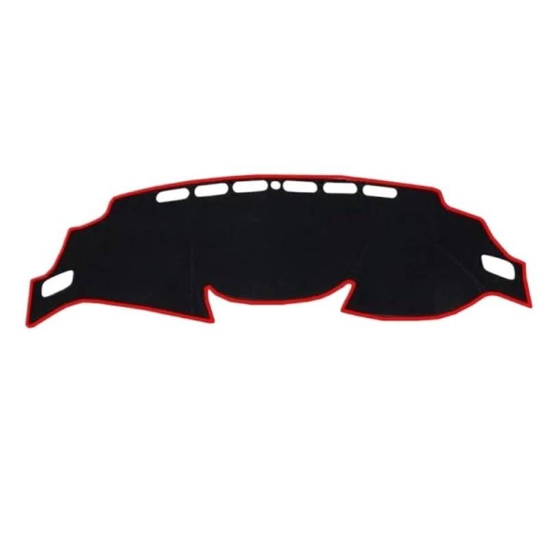 Auto Dash Mat Abdeckung Für Xtrail Für X-Trail Für Rogue Für T32 2014-2020 Dashboard Abdeckung Matte Pad Dash Sonnenschutzdach Teppich(Right Hand Drive,Red) von YUNLL