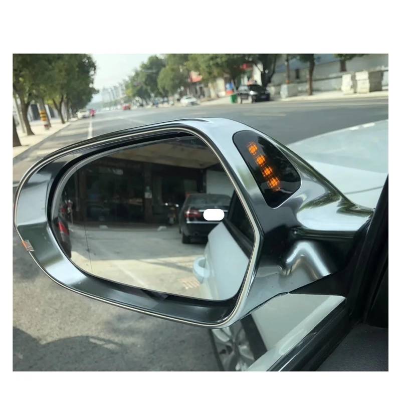 Rückspiegelabdeckung Für A6 Für C7 Für S6 Für RS6 2013+ Autospiegelabdeckung Matte Rückspiegelabdeckung Schutzkappe Auto-Styling(With Side Assist) von YUNLL