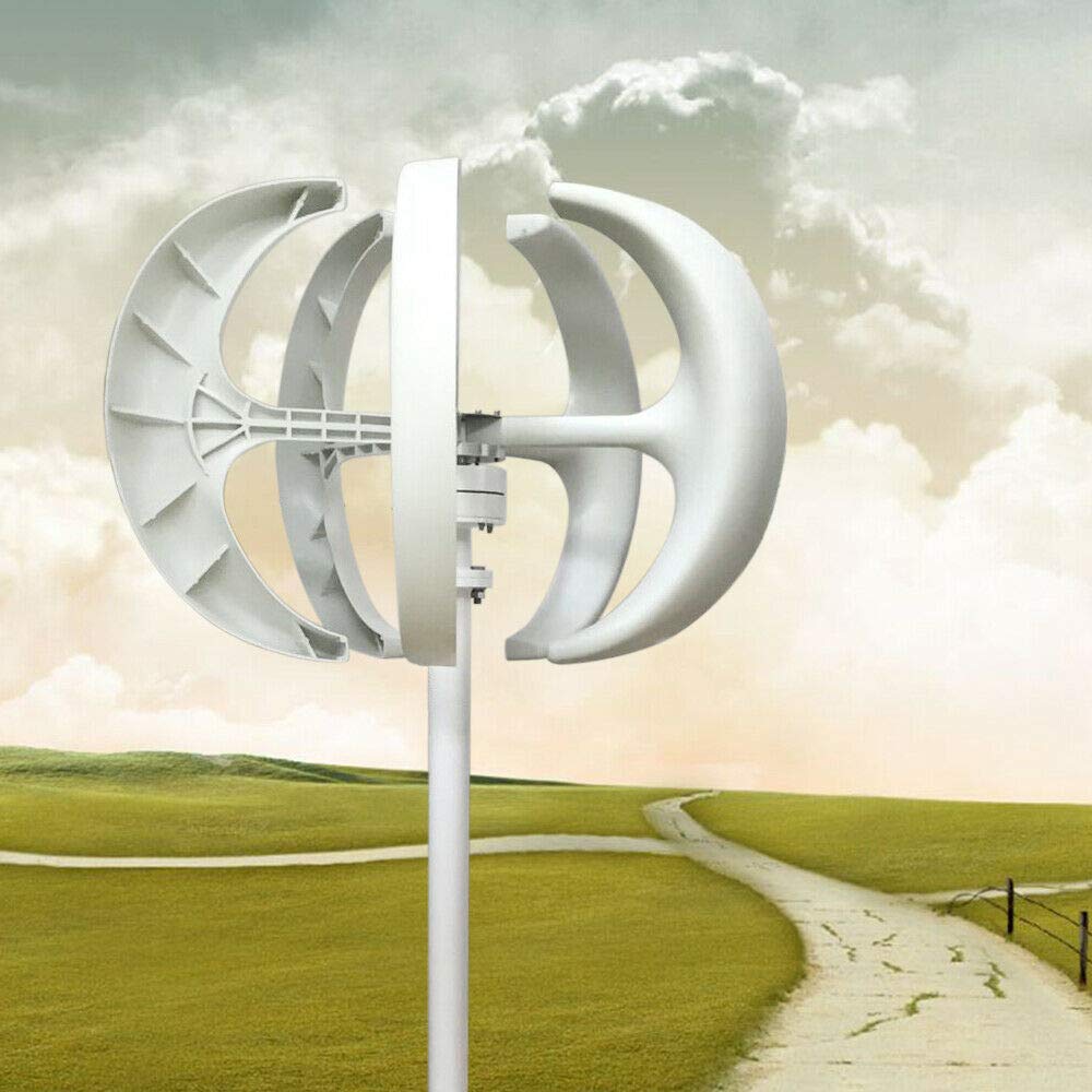 24 V Windkraftanlage Windanlage Yunrux Windräder Lantern Wind Turbine mit Controller Windturbine Generator Vertikale Windgenerator Kit 5 Blätter Windturbinengenerator weiß 600 W 24 V Windkraftanlage Windanlage Yunrux Windräder Lantern Wind Turbine mit Controller Windturbine Generator Vertikale Windgenerator Kit 5 Blätter Windturbinengenerator weiß 600 W von YUNRUX