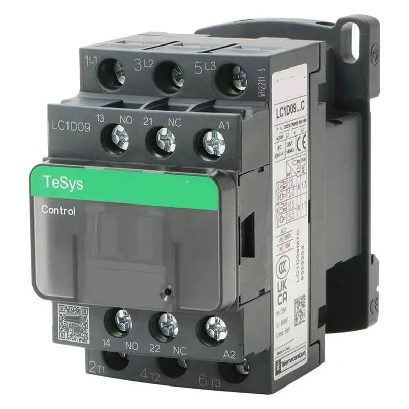 Schwarze Version Dreipoliger Wechselstromschütz LC1D09 LC1D12 LC1D18 LC1D25 LC1D32 LC1D38 B7C F7C Q7C M7C 24 V 110 V 220 V 380 V 1 Stück(LC1D38,48V) von YUOBRUVB