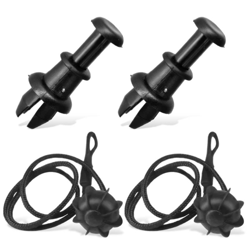 2 Stück Kofferraum Halteband - Halteband Hutablage Auto Universal Haltebänder Heckablage Strap für den Kofferraum für Volkswagen Golf MK6 Audi Skoda, 45cm/17.7in von YUWJOOWEE