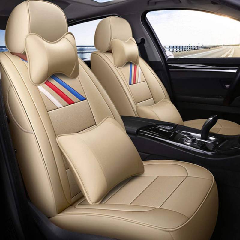 Xljh Echtes Leder Auto benutzerdefinierte Autositzabdeckung für BMW E46 e36 e39 e90 x1 ​​x5 x6 e53 e60 f11 f30 x3 e83 Autos Sitzbezüge,F von YUXN