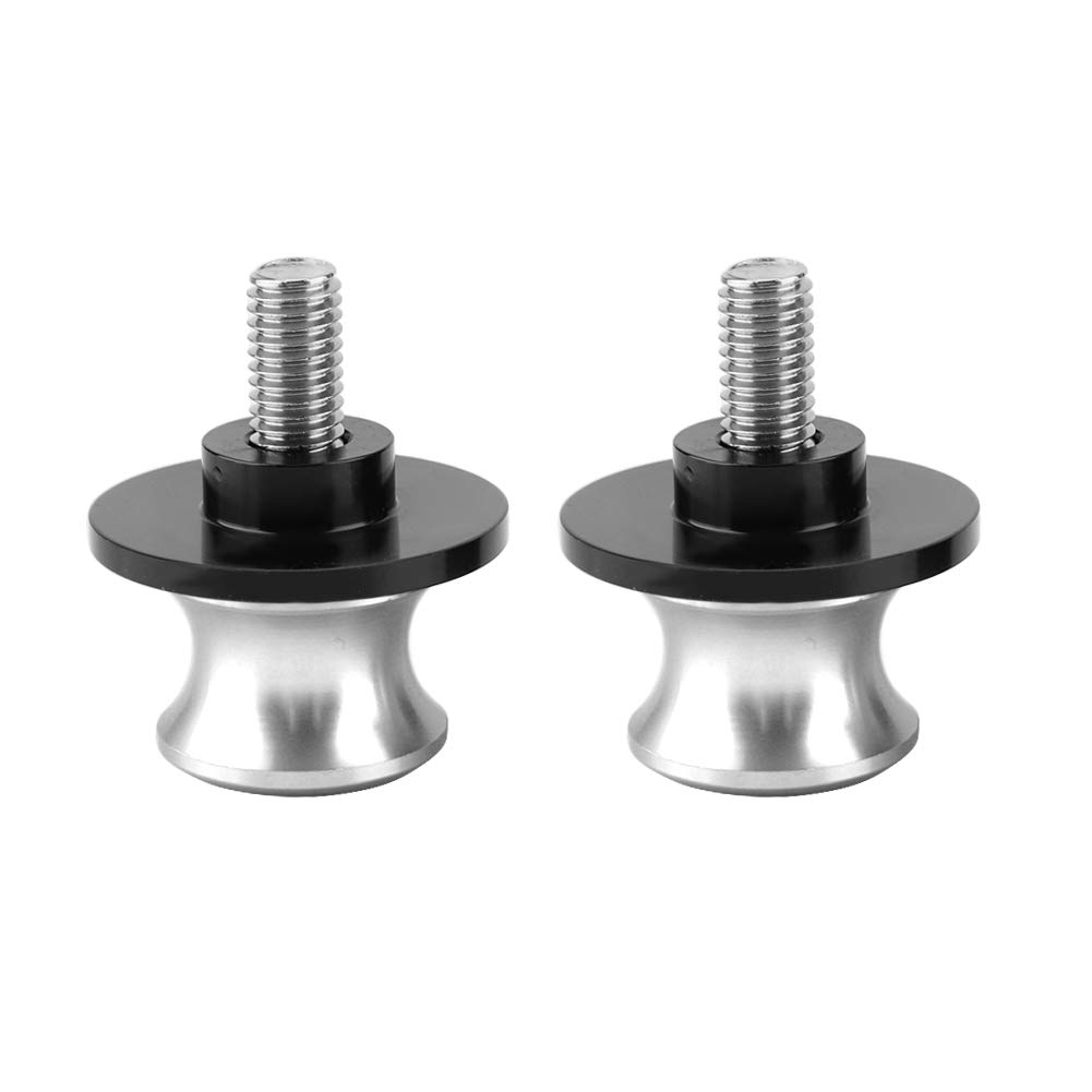 2pcs 8mm Motorrad CNC Sliders Stand Swing Arm Spool Spulen Hartanodized CNC Bearbeitete Aluminium mit Verschiedenen Farben für Motorrad General (SILVER) von YUYTE