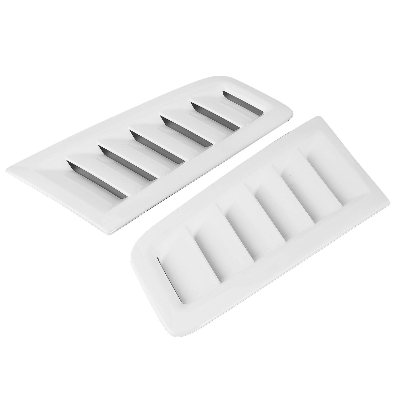 2pcs Motorhaubenschlitze für RS-Style Universal Hood Lüftungsschlitze aus ABS-Plastik-Wärme-resistenten Anti- mit Doppelter Seitenklebeband für die Einfache Installation (1) von YUYTE